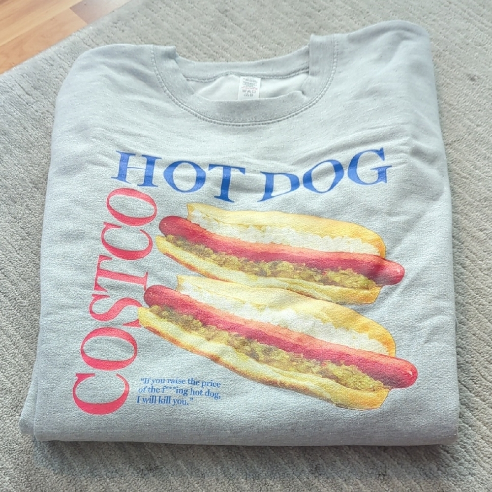 Costco Hot Dog Graphic Sweatshirt